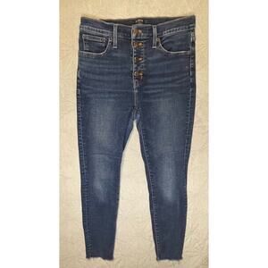 J.Crew Jeans Women's Womens Size 29 High-Rise Skinny Dark Wash,‎ Comfort Stretch
